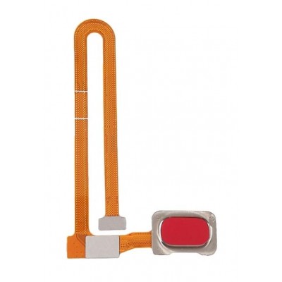 Fingerprint Sensor Flex Cable For Oneplus 6 Red By - Maxbhi Com