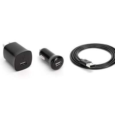 3 in 1 Charging Kit for Acer Iconia Tab A1-810 with USB Wall Charger, Car Charger & USB Data Cable