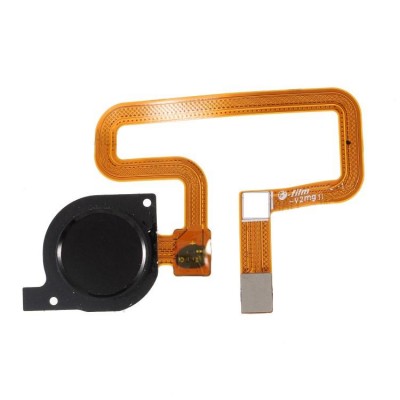 Fingerprint Sensor Flex Cable For Huawei Y9 2018 Black By - Maxbhi Com