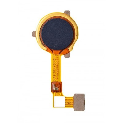 Fingerprint Sensor Flex Cable For Oppo A32 Black By - Maxbhi Com