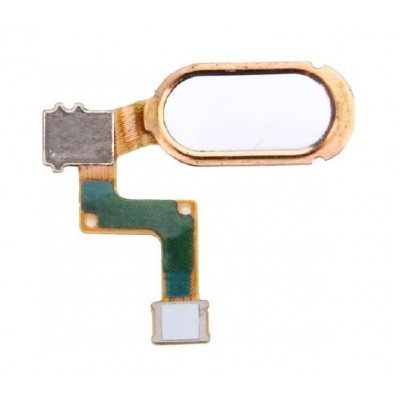 Fingerprint Sensor Flex Cable For Vivo X7 White By - Maxbhi Com