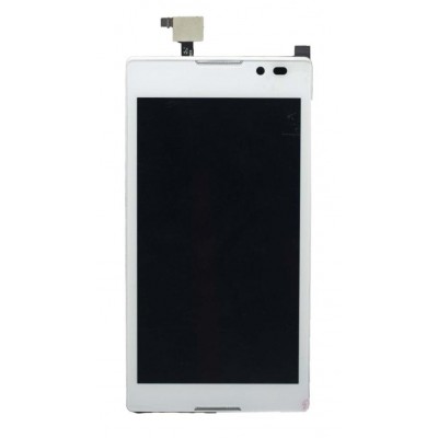 Lcd With Touch Screen For Sony Xperia C S39h White By - Maxbhi Com