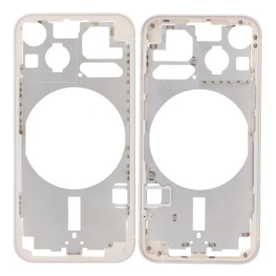Lcd Frame Middle Chassis For Apple Iphone 13 Mini White By - Maxbhi Com
