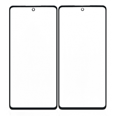 Replacement Front Glass For Samsung Galaxy M52 5g Black By - Maxbhi Com