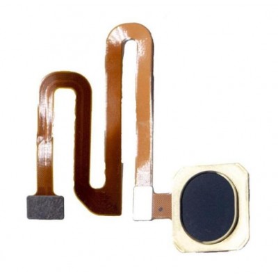 Fingerprint Sensor Flex Cable For Oppo F11 Black By - Maxbhi Com