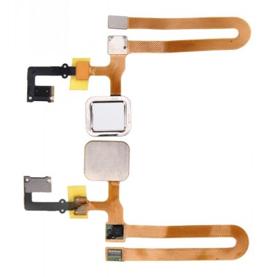 Fingerprint Sensor Flex Cable For Oppo R7 Plus Silver By - Maxbhi Com