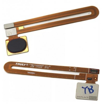 Fingerprint Sensor Flex Cable For Oppo R11s White By - Maxbhi Com