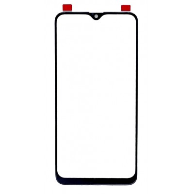 Replacement Front Glass For Realme 3 Black Blue By - Maxbhi Com