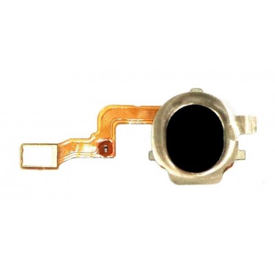 Fingerprint Sensor Flex Cable For Oppo A8 Black By - Maxbhi Com