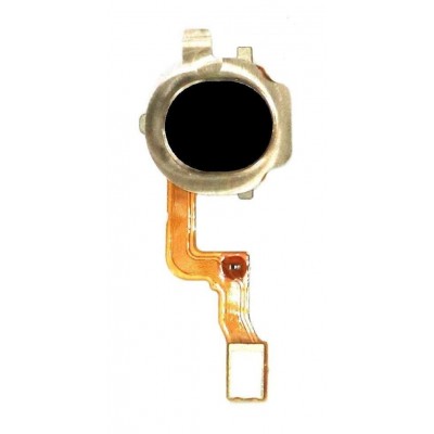 Fingerprint Sensor Flex Cable For Oppo A8 Black By - Maxbhi Com