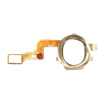 Fingerprint Sensor Flex Cable For Oppo A8 White By - Maxbhi Com