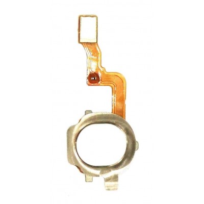 Fingerprint Sensor Flex Cable For Oppo A8 White By - Maxbhi Com