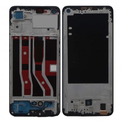 Lcd Frame Middle Chassis For Oppo F19s Black By - Maxbhi Com