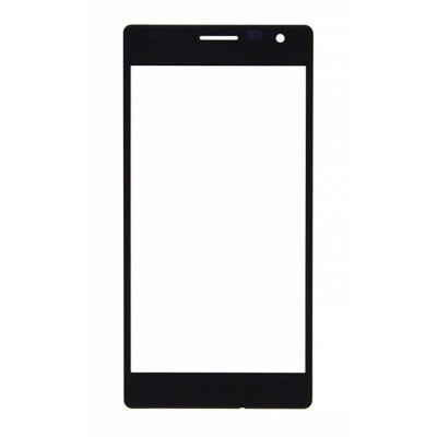 Replacement Front Glass For Nokia Lumia 730 Black By - Maxbhi Com