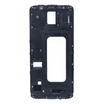 Lcd Frame Middle Chassis For Samsung Galaxy J8 2018 Black By - Maxbhi Com