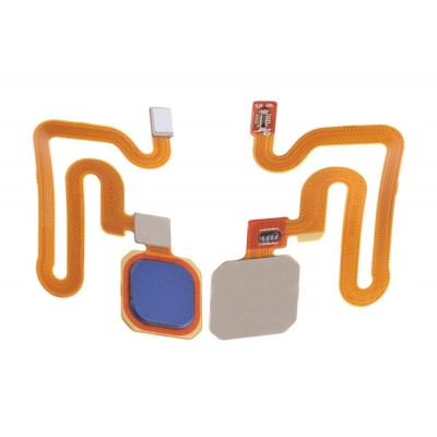Fingerprint Sensor Flex Cable For Vivo X20 Blue By - Maxbhi Com