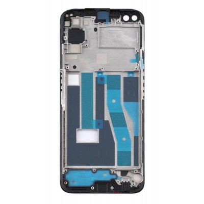 Lcd Frame Middle Chassis For Realme 6 Pro Blue By - Maxbhi Com