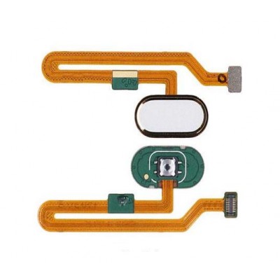 Fingerprint Sensor Flex Cable For Meizu Pro 7 White By - Maxbhi Com