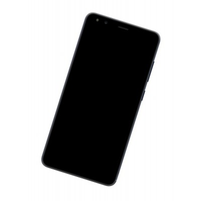 Lcd Frame Middle Chassis For Nokia C1 2nd Edition Blue By - Maxbhi Com