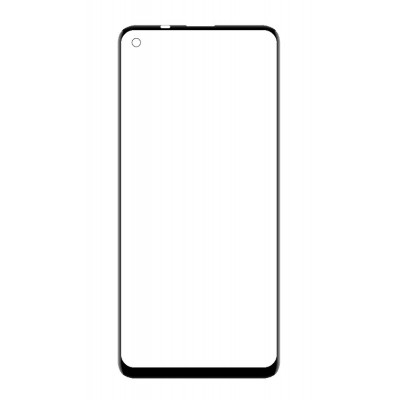Replacement Front Glass For Tecno Camon 16 S Black By - Maxbhi Com
