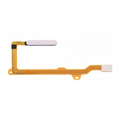 Fingerprint Sensor Flex Cable For Huawei Enjoy Z White By - Maxbhi Com