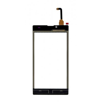 Touch Screen Digitizer For Yu Yuphoria Black Silver By - Maxbhi Com