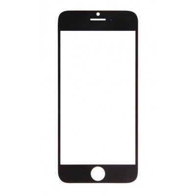 Replacement Front Glass For Apple Iphone 6 Black By - Maxbhi Com