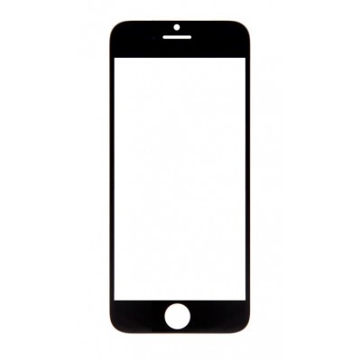 Replacement Front Glass For Apple Iphone 6 Black By - Maxbhi Com