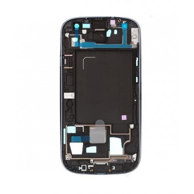 Lcd Frame Middle Chassis For Samsung Galaxy S3 I535 Black By - Maxbhi Com