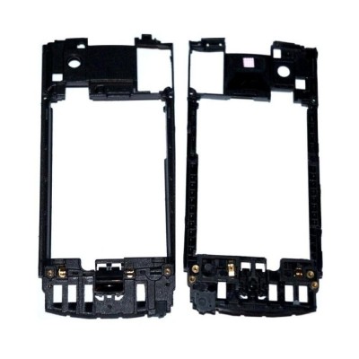 Lcd Frame Middle Chassis For Samsung S8600 Wave 3 White By - Maxbhi Com
