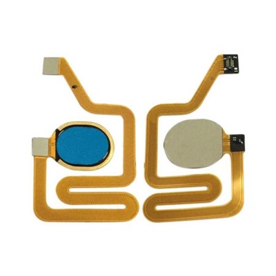Fingerprint Sensor Flex Cable For Zte Blade V10 Blue By - Maxbhi Com