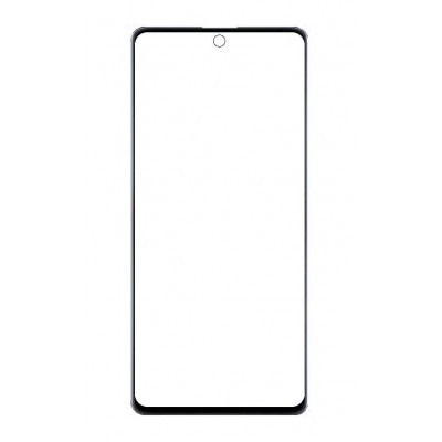 Replacement Front Glass For Samsung Galaxy A71s Black By - Maxbhi Com