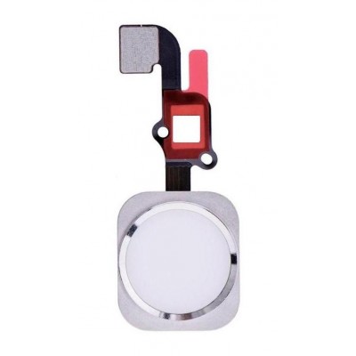Home Button Complete For Apple Iphone 6s Plus Silver By - Maxbhi Com