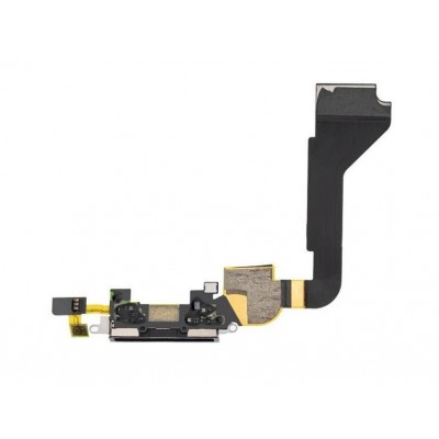 Flex Cable Connector For Apple Iphone 4 Black - Maxbhi Com