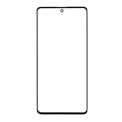 Replacement Front Glass For Samsung Galaxy A71 Silver By - Maxbhi Com
