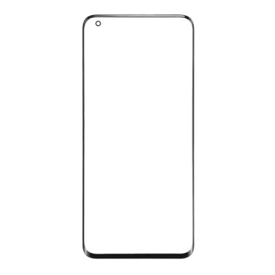 Replacement Front Glass For Xiaomi Mi 11 Black By - Maxbhi Com