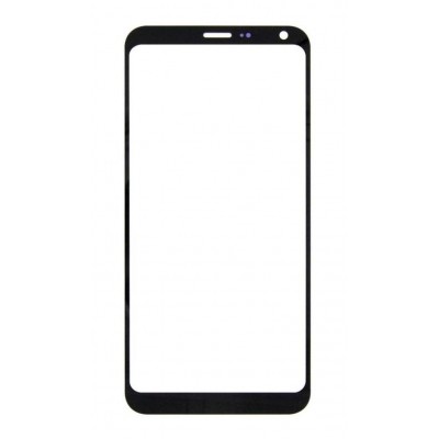 Replacement Front Glass For Lg Q6 Plus Black By - Maxbhi Com