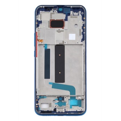 Lcd Frame Middle Chassis For Xiaomi Mi 10 Lite 5g Blue By - Maxbhi Com