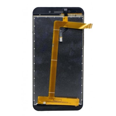 Lcd With Touch Screen For Lyf Wind 5 Black By - Maxbhi Com