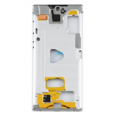 Lcd Frame Middle Chassis For Samsung Galaxy Note10 5g White By - Maxbhi Com