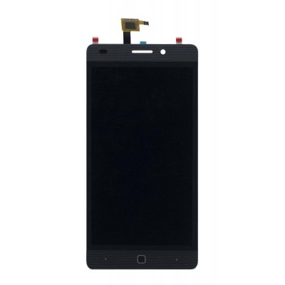 Lcd With Touch Screen For Intex Aqua Super Black By - Maxbhi Com