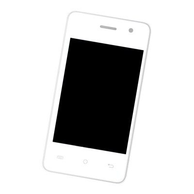 Lcd Frame Middle Chassis For Intex Aqua V2 Black By - Maxbhi Com