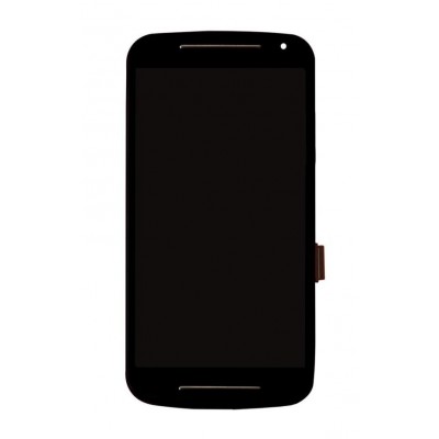 Lcd With Touch Screen For Motorola Moto G 2nd Gen Black By - Maxbhi Com