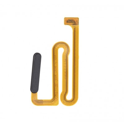 Fingerprint Sensor Flex Cable For Samsung Galaxy A12 Black By - Maxbhi Com