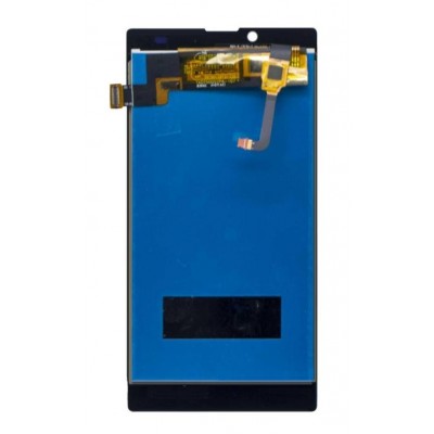 Lcd With Touch Screen For Yu Yuphoria White Gold By - Maxbhi Com