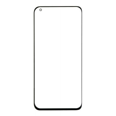 Replacement Front Glass For Xiaomi Mi 10 5g Black By - Maxbhi Com