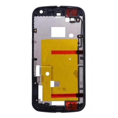 Lcd Frame Middle Chassis For Motorola New Moto G 2nd Gen Black By - Maxbhi Com
