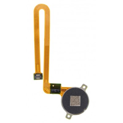Fingerprint Sensor Flex Cable For Motorola Moto E6 Play Black By - Maxbhi Com
