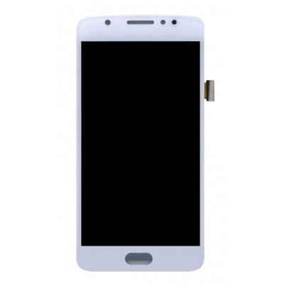 Lcd With Touch Screen For Moto E4 White By - Maxbhi Com