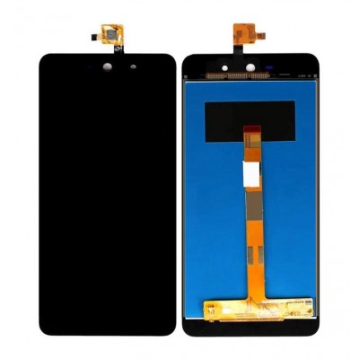 Lcd With Touch Screen For Wiko Rainbow Up 4g White By - Maxbhi Com